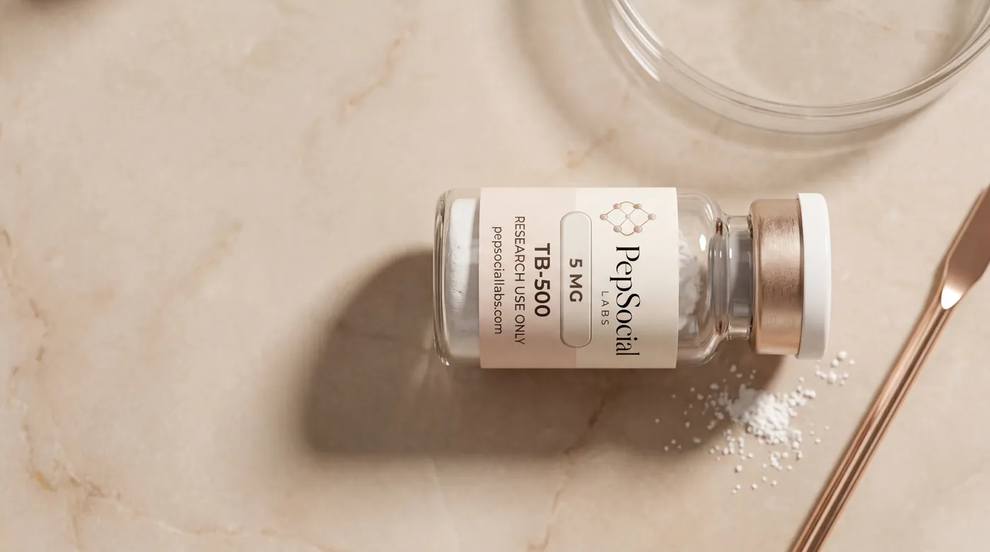 PepSocial Labs — Research Peptide Vial